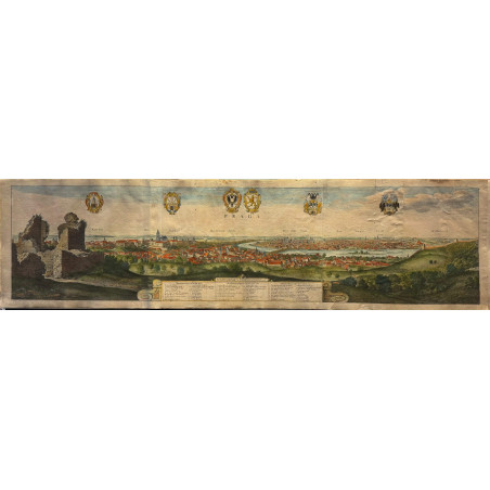 PRAGA, Eau forte et burin, Wentzel Hollart, 1649.