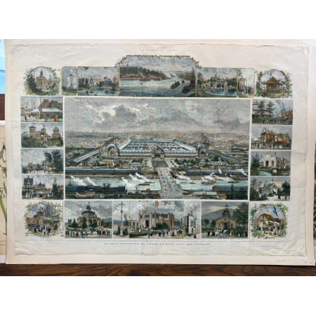 Le vrai panorama du champ-de-Mars avec ses annexes, le Monde Illustré 1878.
