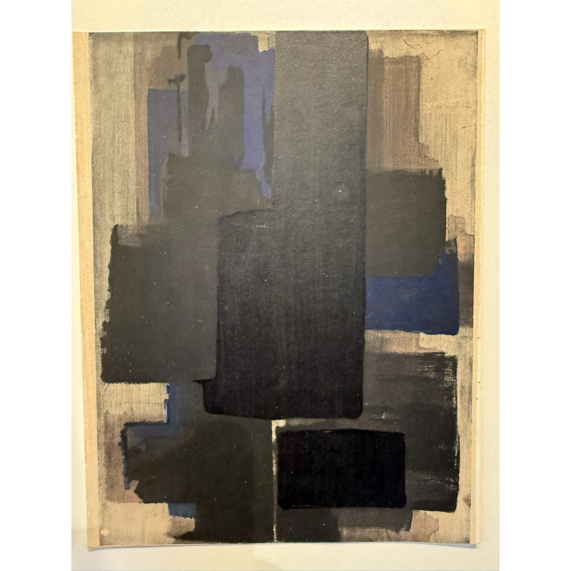 Aperçu du produit: Pierre Soulages, lithographie originale pour XX ème Siècle, 1956