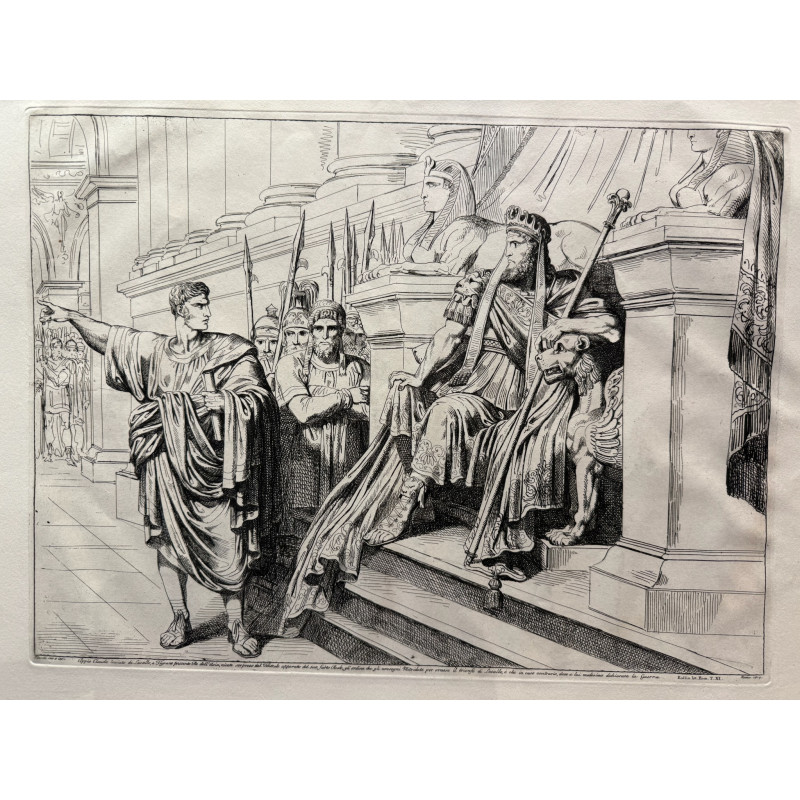 Aperçu du produit: Oppio Claudio inviato da Lucculo...Bartoloméo Pinelli, eau forte originale.