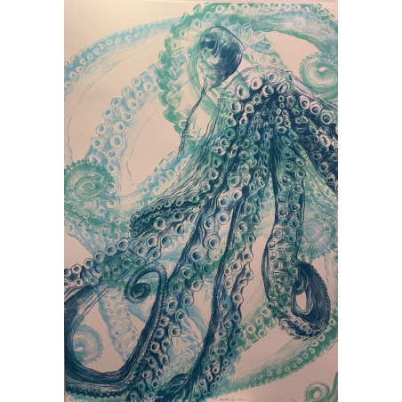 Le Poulpe, Camille Pozzo di Borgo, lithographie originale, 2025.