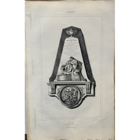 Monument, église de St Helier, Jersey, Dpt Manche,1840.