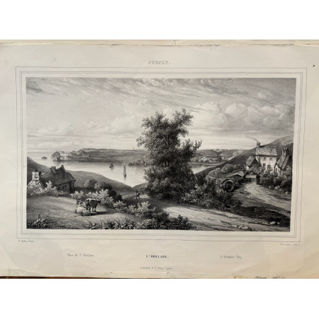 Baie de St Brelade, Jersey, Dpt Manche,1840.
