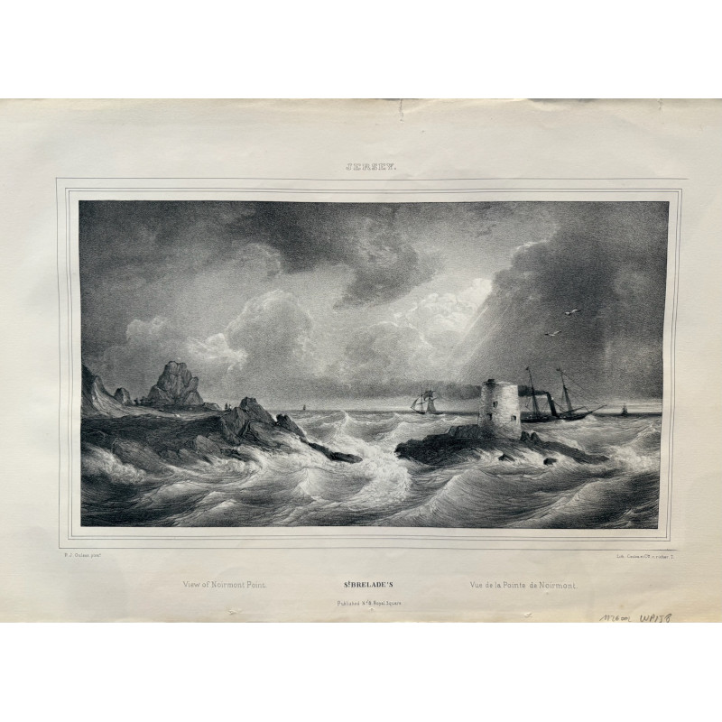 Aperçu du produit: St Brelade, vue la pointe de Noirmont, Jersey, Dpt Manche,1840.