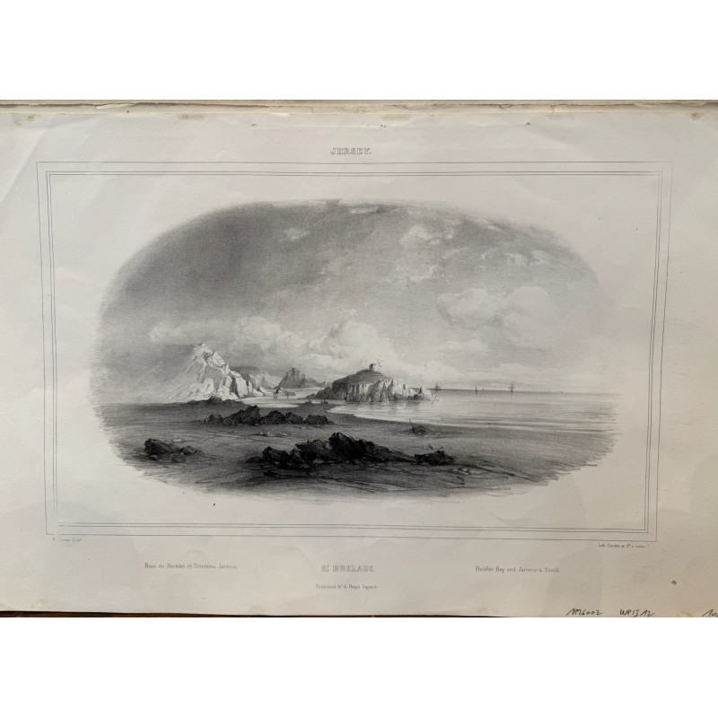 Aperçu du produit: St Brelade, baie du portelet et tombeau Janvrin, Jersey, Dpt Manche,1840.
