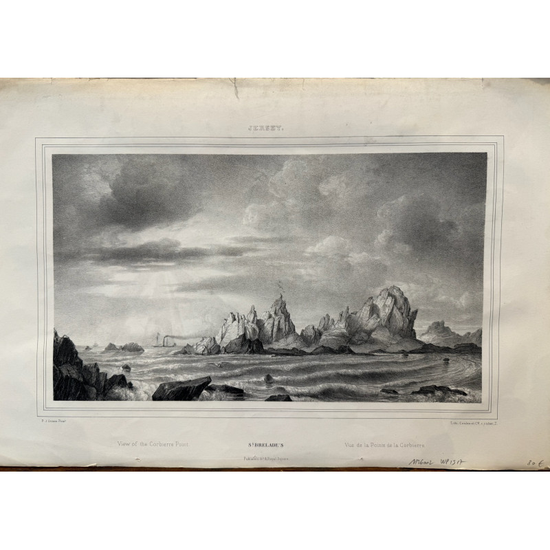 Aperçu du produit: St Brelade, vue de la pointe de la corbierre, Jersey, Dpt Manche,1840.