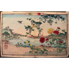 Utsushi RINSAI, kacho-ga, Oiseaux et fleurs variés, 1880
