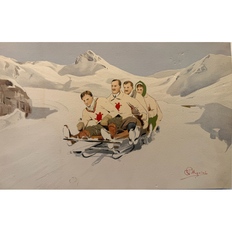 Aperçu du produit: Carlo Pellegrini, chromolithographie originale, 1900-1910.