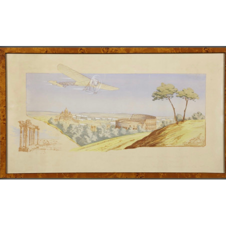 Ernest Montaut, l' arrivée de Beaumont à Rome,1911.