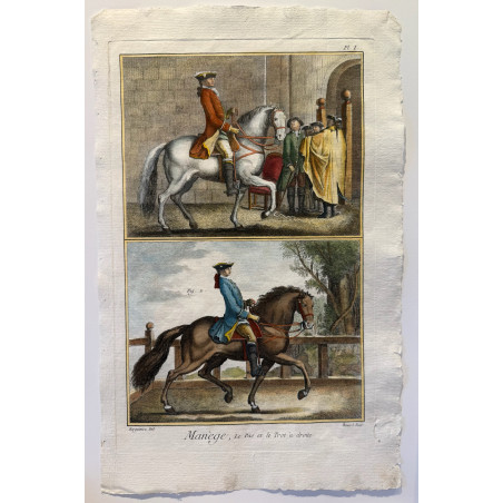 Manège, Diderot d'Alembert, 1751, Pl 1.