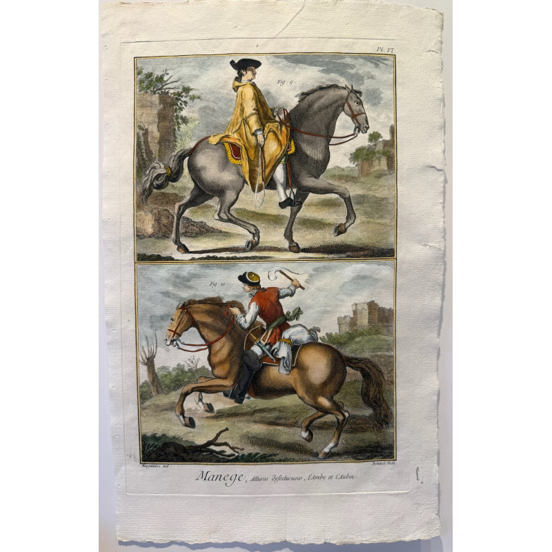 Aperçu du produit: Manège, Diderot d'Alembert, 1751, Pl 6 .