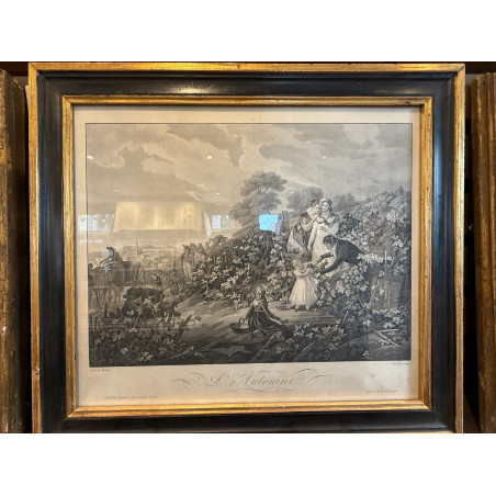 Les 4 saisons, dessinée par Martinet, gravé par Jazet , 1805-1810.