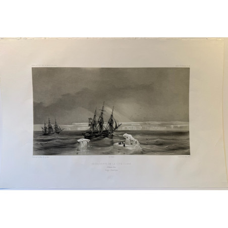 Voyage au pôle Sud et dans l'Océanie, Dumont-D'Urville, Découverte de la côte Clarie, 26 Janvier 1840.