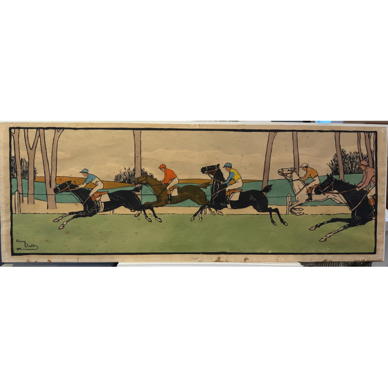 Aperçu du produit: Harry Eliott, Frise N°4, course plate, 1909.
