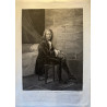 Voltaire à la Bastille composant la Henriade. Charon 1830.