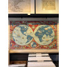 MAPPEMONDE AIR FRANCE Lucien BOUCHER 1950.