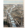 Paris en 1867, vue prise au dessus de l'entrée du jardin des tuileries.
