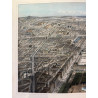 Paris en 1867, vue prise au dessus de l'entrée du jardin des tuileries.