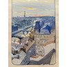 Juvisy -Paris de Lambert sur biplan Wright- Ariel, magnéto Lavalette Eisemann, Gamy 1909.