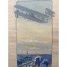 Juvisy -Paris de Lambert sur biplan Wright- Ariel, magnéto Lavalette Eisemann, Gamy 1909.