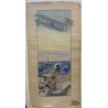 Juvisy -Paris de Lambert sur biplan Wright- Ariel, magnéto Lavalette Eisemann, Gamy 1909.