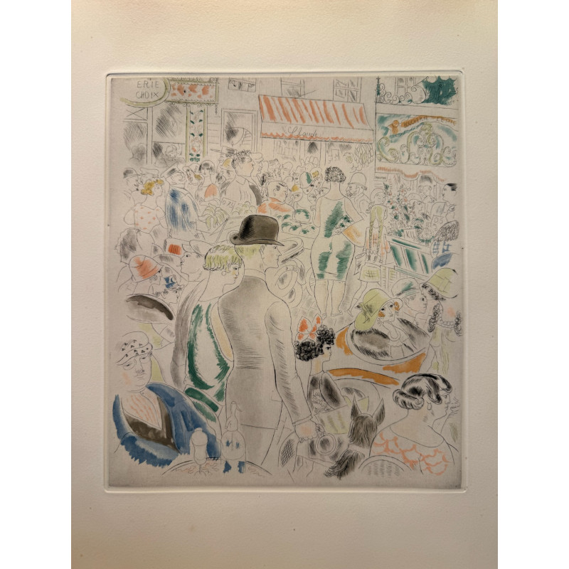 Aperçu du produit: La rue Lepic, Rue et visages de paris, Chas Laborde 1926.
