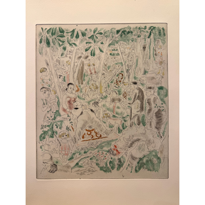 Aperçu du produit: Le bois le Dimanche, Rue et visages de paris, Chas Laborde 1926.