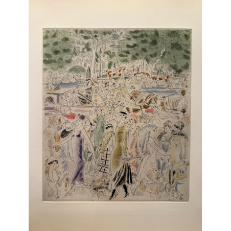 Avenue du bois, Rue et visages de paris, Chas Laborde 1926.