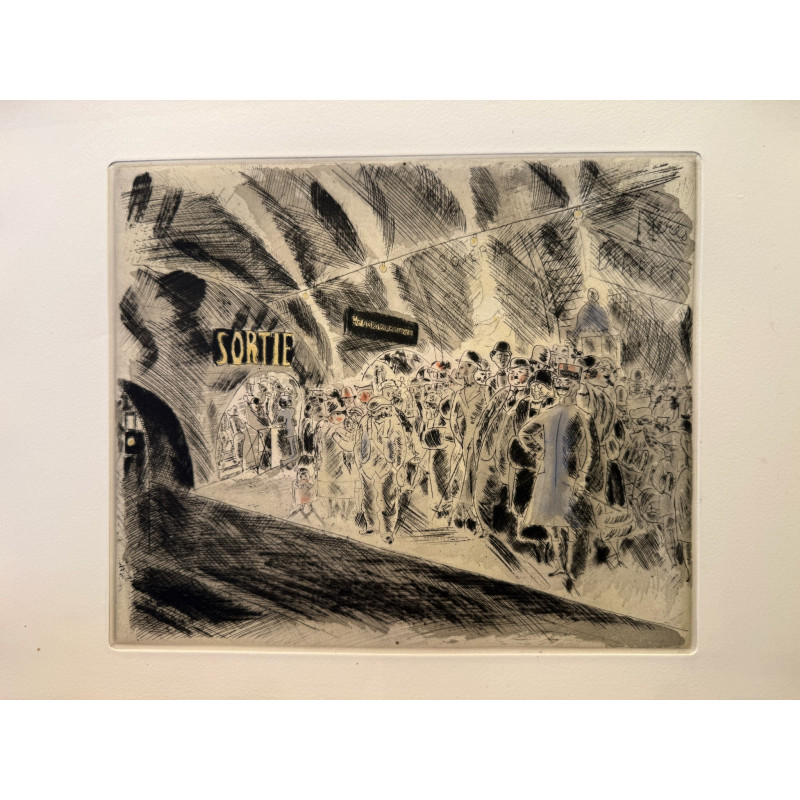 Aperçu du produit: Métro direction Étoile, Rue et visages de paris, Chas Laborde 1926.