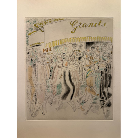 Les grands magasins, Rue et visages de paris, Chas Laborde 1926.