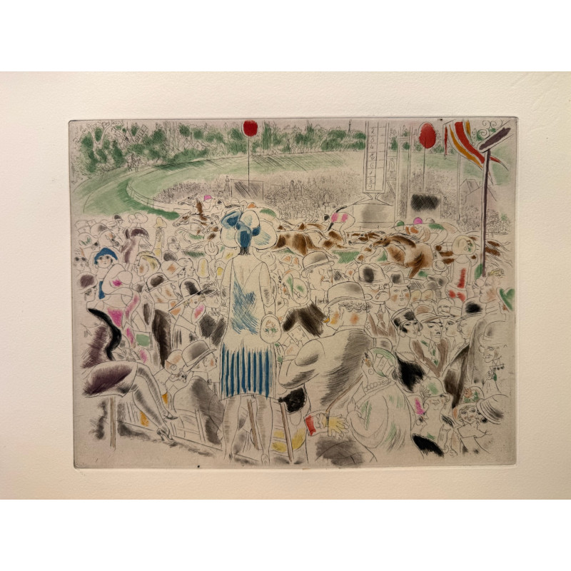 Aperçu du produit: Le pesage, Rue et visages de paris, Chas Laborde 1926.