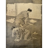 Tsuguharu FOUJITA, aquatinte , la troisième jeunesse de Madame Prune, 1926.