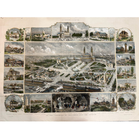 Le vrai panorama du Trocadéro, le Monde Illustré 1878