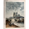 Notre Dame, Lucien Gautier, eau forte originale 1907