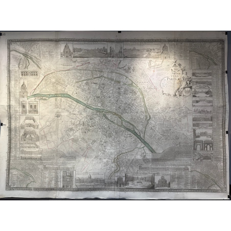 Crépy, Nouveau plan de Paris et ses nouvelles limites, 1754.