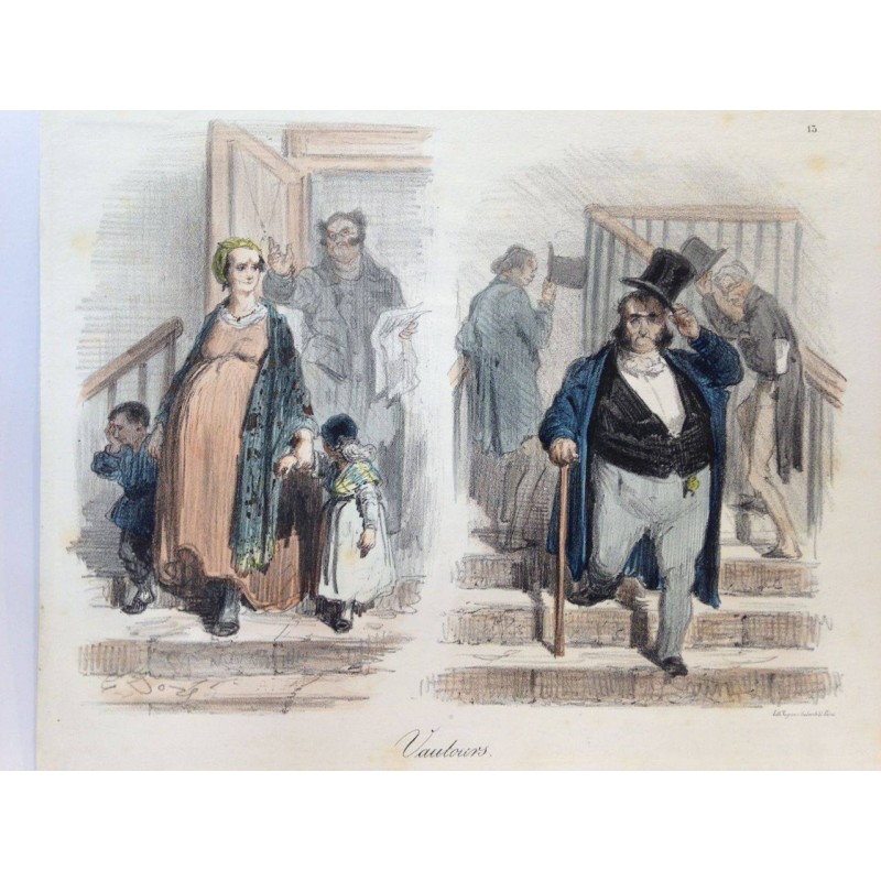 Gustave DORE, la menagerie Parisienne 1861, Vautours
