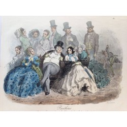 Gustave DORE, la menagerie Parisienne 1861, Panthères