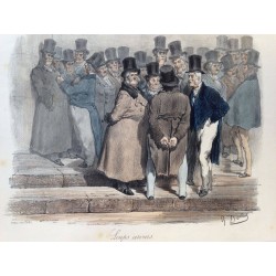 Gustave DORE, la menagerie Parisienne 1861,Loups cerviers