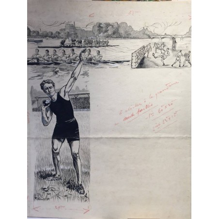Projet Affiche sportive 1930, PERRETTE