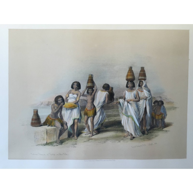David ROBERTS, Lithographie Originale, Nubie, Egypte,  Syrie