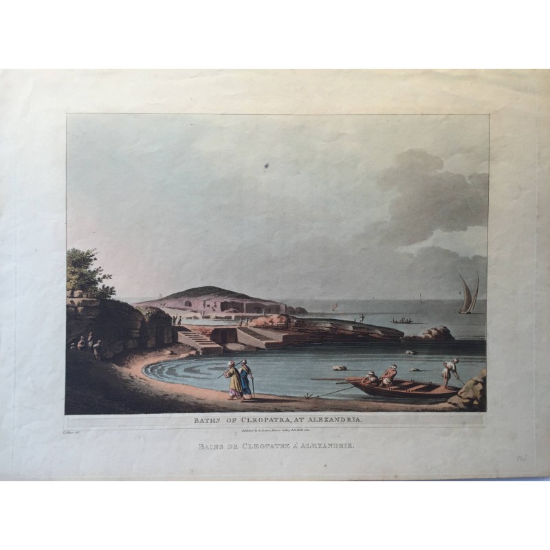 Bains de Cléopatre à Alexandrie, Luigi MAYER 1802