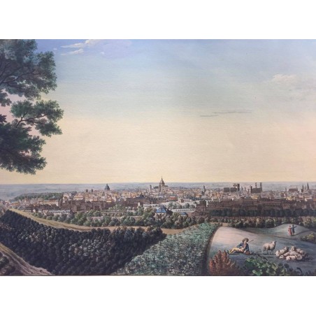 Vue générale de Paris, prise de Ménil-Montant, 