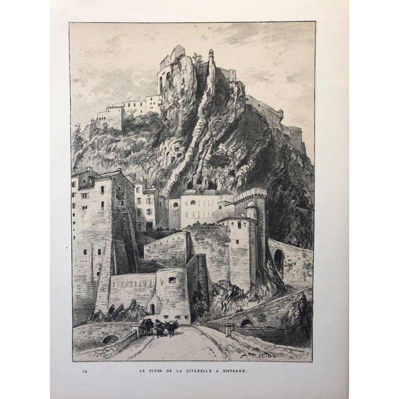 Robida, Le piton de la citadelle à Sisteron