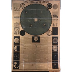 Carte Astronomique de l'Univers, dressée par etienne Laporte