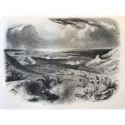 Vue de la ville de Port Louis, Ile Maurice,1838