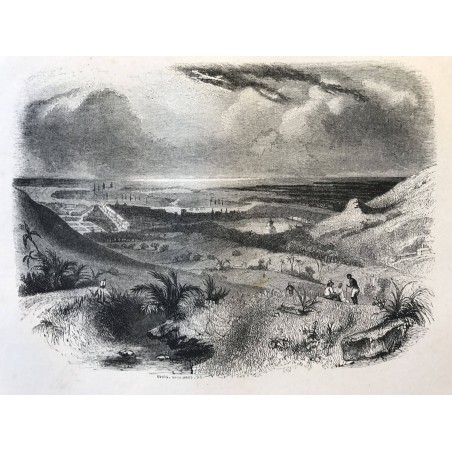 Vue de la ville de Port Louis, Ile Maurice,1838