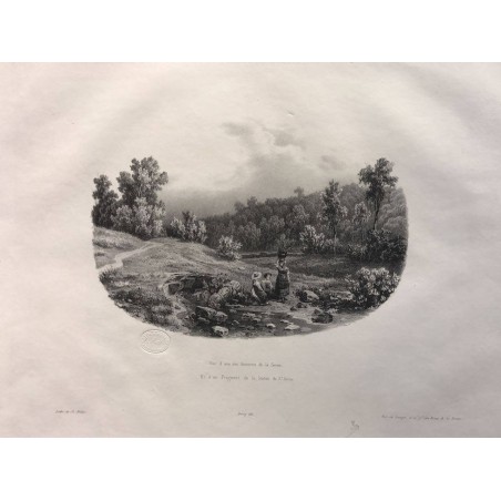 Les rives de la Seine, Deroy, 1831,Source de la Seine