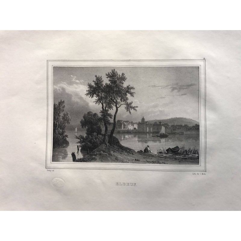 Les rives de la Seine, Deroy, 1831, Elbeuf