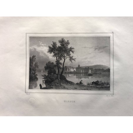 Les rives de la Seine, Deroy, 1831, Elbeuf