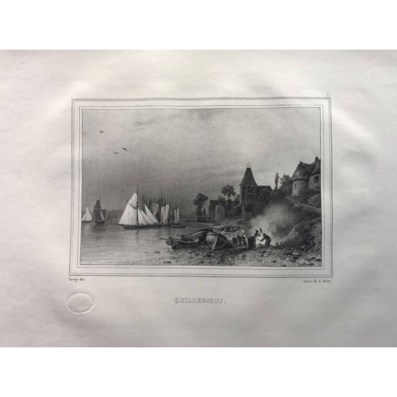 Les rives de la Seine, Deroy, 1831, Quilleboeuf